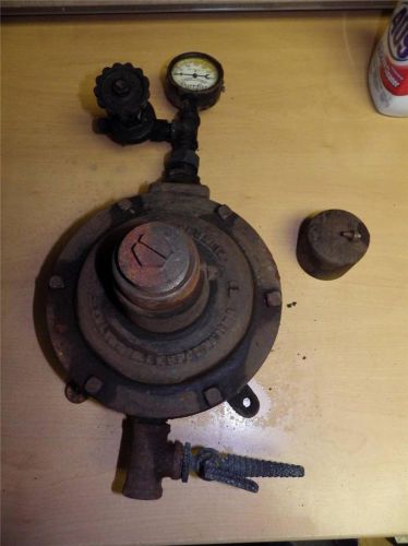 antique steampunk big heavy chaplin fullton gas air regulator pyrofax gauge oven