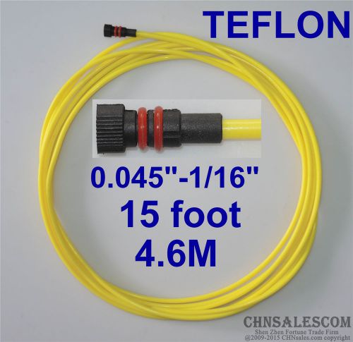 Miller Teflon Liner 15ft  MIG Welding Guns Wire Size 0.045&#034;-1/16&#034;