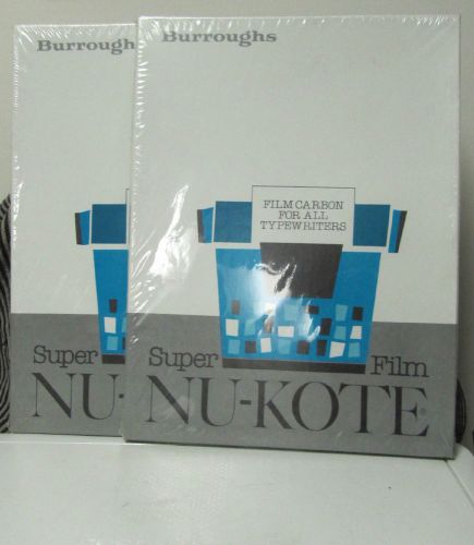 2 super nu-kote carbon paper film for typewriters 8.5 x 11.5 100 per box snkf111 for sale