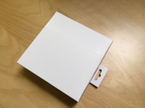 5x5x1.5 Inch White Paper Cardboard Jewelry Box Retail Display Hanging Hole