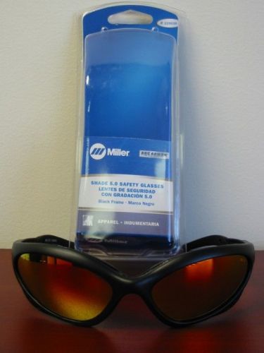 Miller Genuine Arc Armor Safety Glasses Shade 5.0 Black Frame - 235658