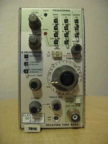 Tektronix 7B15 Delaying Time Base Plug in (used)