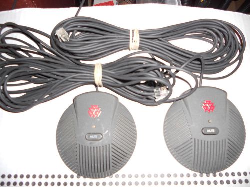 Polycom SoundStation EX External Microphones 2201-00698-001-F w/ Cable