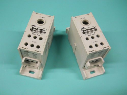 BUSSMANN PDBFS330 POWER DISTRIBUTION BLOCK 380A 600V (SET OF 2) NEW NO BOX