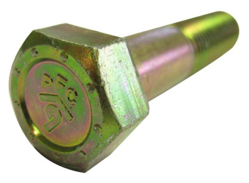 5/8-18x3 grade 9 pfc9 hex bolt / cap screw - usa unf yellow zinc plated, pk 175 for sale