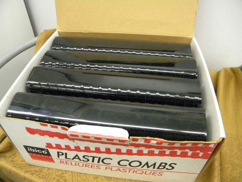 2&#034; Black ibico Plastic Combs ~ Box of 40