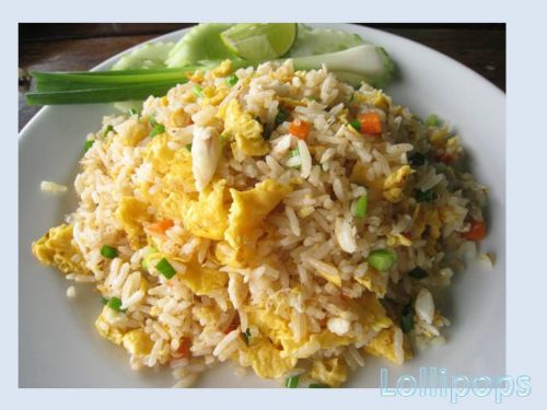 09 Thai Food Cuisine Recipe Fried Rice With Egg DIY Taste Delivery FREE SHIPPING