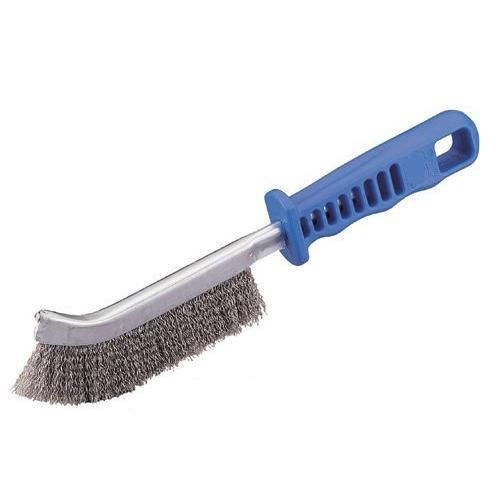 Norton hand scratch brush for stainless steel with plastic handle, stainless new for sale