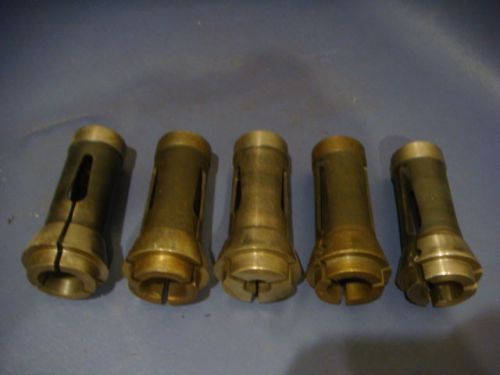 #22 ROUND COLLET SET, 15/16, 9/16, 29/32, 57/64, 1&#034;. 02231510