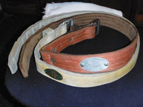 2  USED TOOL  BELTS - 1 KLEIN - 1 MILLER - VERY  GOOD  CONDITION