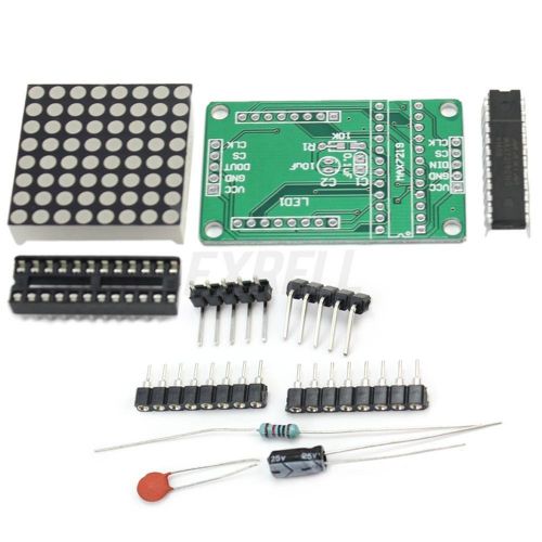 MAX7219 Dot Led Module Kit MCU Control LED Display DIY For Arduino DC 5V