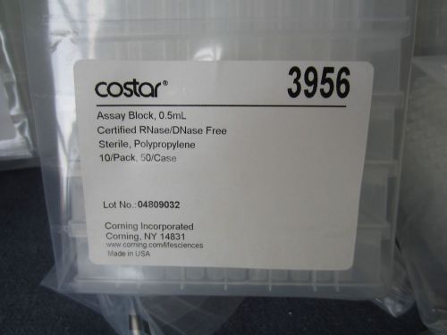 Corning costar 0.5ml #3956 assay blocks, 10 block factory sealed package for sale