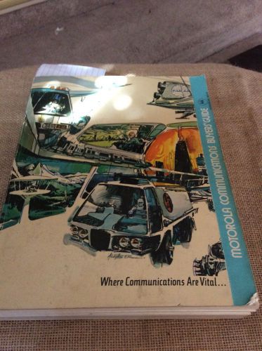 Vintage 1971-72 Motorola Catalog Car Phone Police Radio