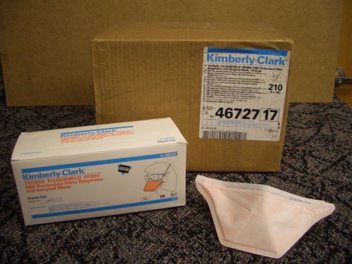 KIMBERLY CLARK TECNOL FLUIDSHIELD PFR95 N95 MASK Particulate Respirator lot of 6