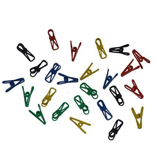 Fantasy Set of 25 PVC-Coated 2&#034; Steel Wire Clips