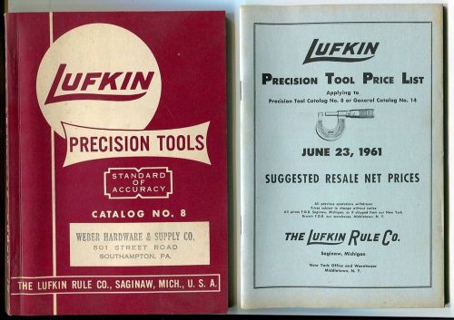 Lufkin Tool Catalog No.8 South Bend Delta Atlas Rockwell Clausing Leblond
