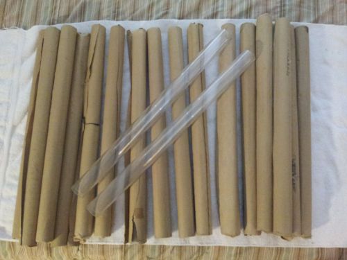 Polycarbonate Tubes - 21 5/8&#034; long x 1 1/2&#034; OD (Lot of 20)