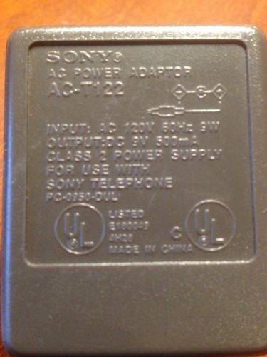 Genuine Sony AC-T122 9V  IP: 120v 80Hz 9W ~ OP: 9V 500mA ~ FREE SHIPPING!!!