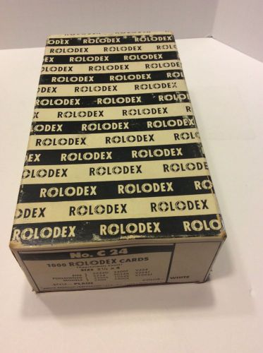Vintage Rolodex  2 1/4&#034; x 4&#034; Refill Cards C24 New In Box 700 - 800 Cards