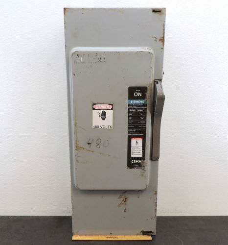 SIEMENS F-354 ELECTRIC HEAVY DUTY SAFETY SWITCH DISCONNECT 200 AMP 600 VAC