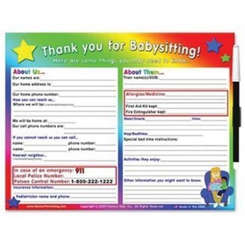 Kenson Kids Babysitter List KPSBL5000