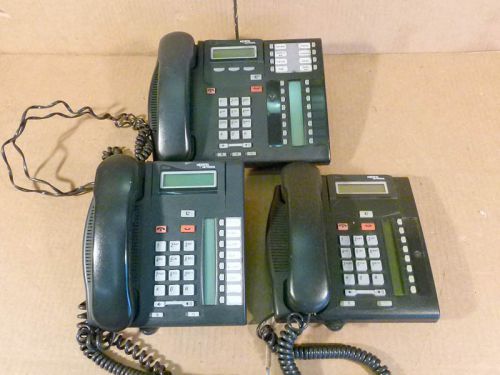 Lot of 3 Nortel T7316E T7208 Office Phone Telephone