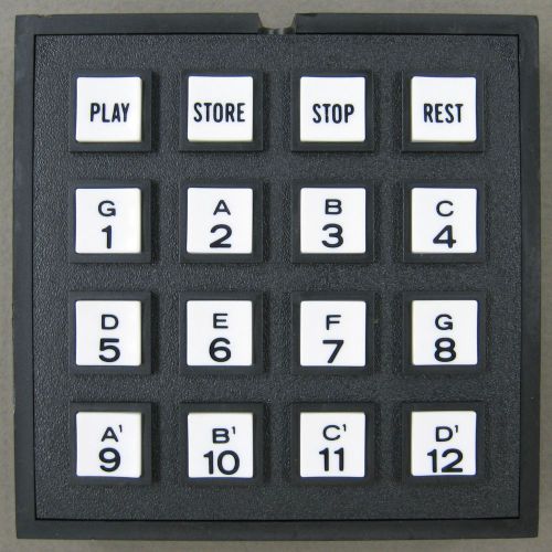 AMP Chomerics Quickey Matrix Encoding Keyboard 16 Key Pad ET24974 Unused