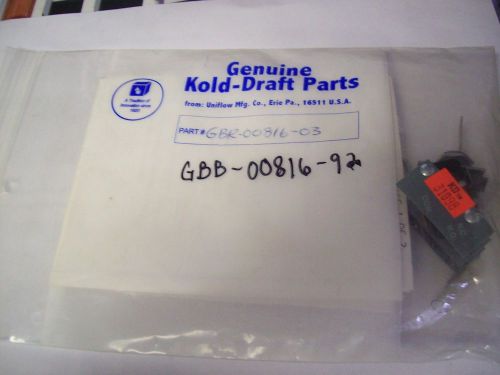Kold-Draft Pump and Defrost Switch GBB-00816-92