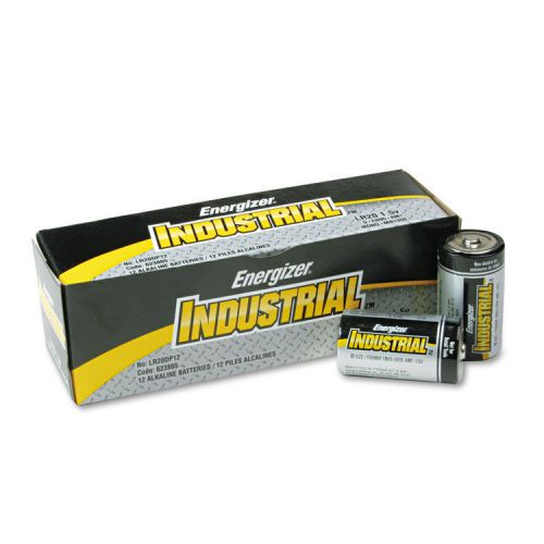 Industrial Alkaline Batteries, D, 12 Batteries/Box