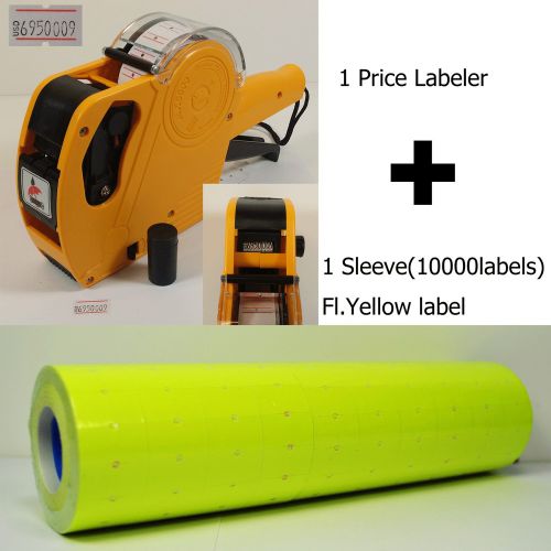 8digits price gun labeler mx-5500 + 10000 yellow labels +free ink for sale