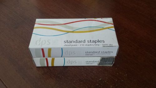 DPS Standard Staples With Chisel Point (210 per strip &amp; 5000 x 2 qty)