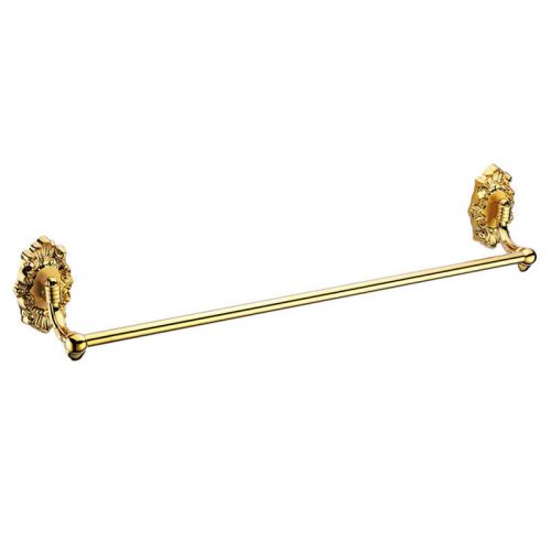 Modern beautiful fashion solid brass single towel bar in ti-pvd gold finished for sale