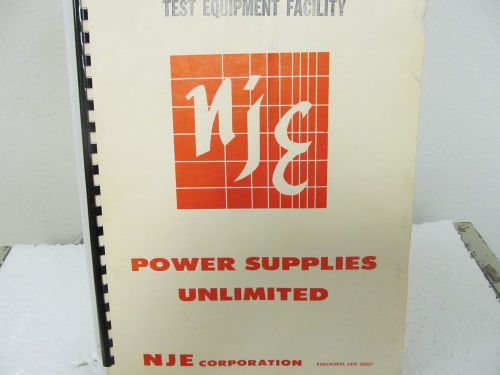NJE Corp. RVC  Line Regulated-Silicon Controlled Rectifier Instruction Manual