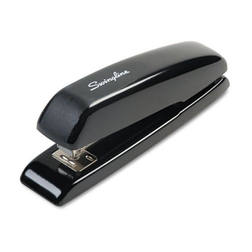 Durable full strip desk stapler, 20-sheet capacity, black for sale