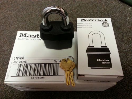 6 Master Padlock 6127KA Re-Keyable Pro series-  All Keyed Alike