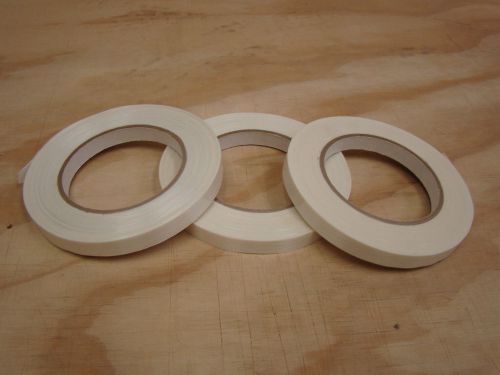 Three rolls 1/2&#034; x 60 yards filament reinforced strapping tape 3 ct moving tape