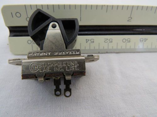Vintage Stackpole SPST Rocker Switch ON/OFF, Old Inventory but new Switch