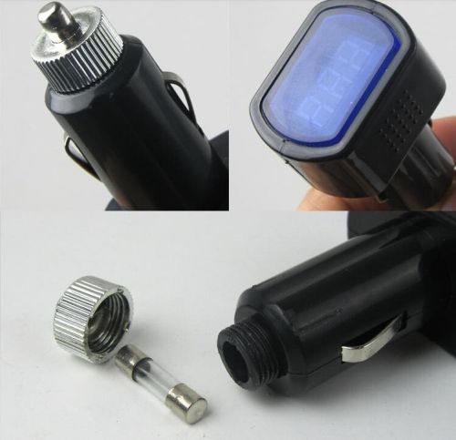 LCD Digital Auto Car Truck Cigarette Lighter Volt Voltage Meter Monitor 12V/24V