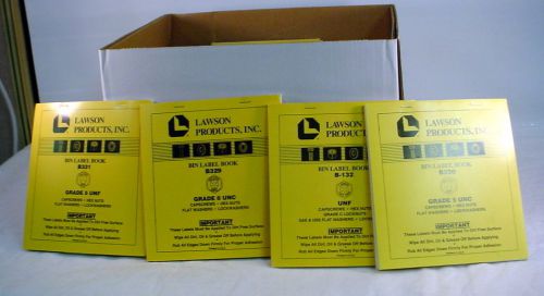 Lawson products inc bin label book b-132 unf capscrews hex nuts locknut business for sale