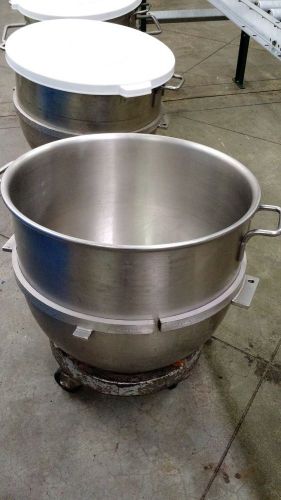 Hobart vml80 quart stainless steel bowl and dolly for sale