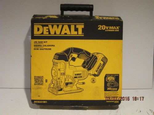 Dewalt dcs331m1, 20 volt-max, cordless jig saw kit,  free shipping,  nisb!!!!!! for sale