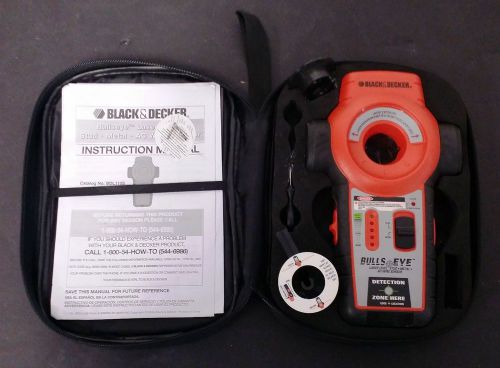 Black &amp; decker bdl110s laser level and stud, metal, &amp; ac wire sensor w/ case for sale