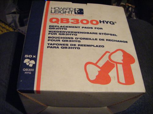 HOWARD LEIGHT QB3-HYG Replacement Pods - Model #: QB300-HYG Qty: 50