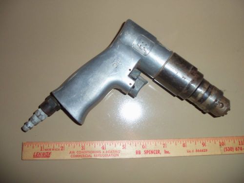 Ingersoll rand tools 3/8&#034; reversible air drill pneumatic 7802r jacobs chuck for sale