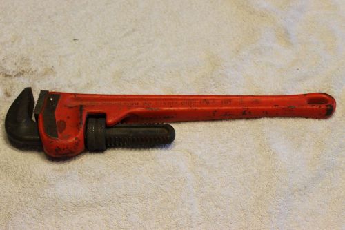 Ridgid 18&#034; pipe wrench heavy duty usa plumbing ridge tool company for sale