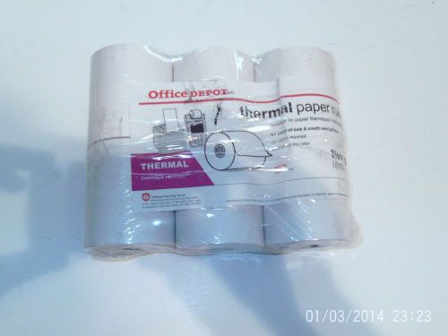 Office Depot Thermal Paper  6  Rolls  3 1/8 x 230 pos credit card Printer