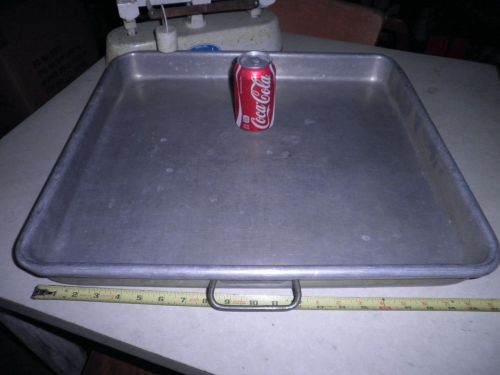 BAKING PAN 20&#034; X 22&#034; X 2 1/2&#034; THICK ALUMINUM WEAR EVER SHEET CAKE HANDLES CLEAN