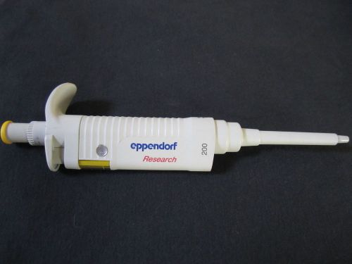 Eppendorf Research single channel pipette 20 to 200ul adjustable volume