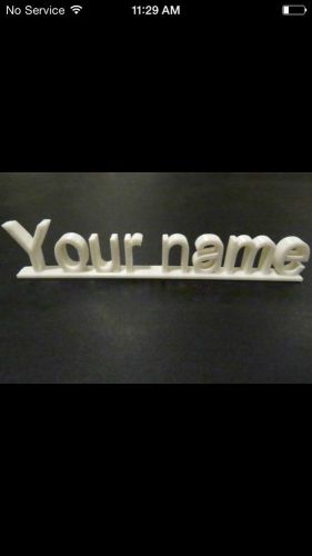 Custom 3D Print Your Name/Logo
