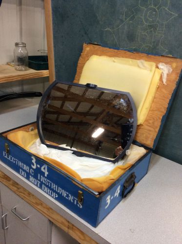 Optical laser Mirror with mount from NASA, optic, thick glass! Great Box!